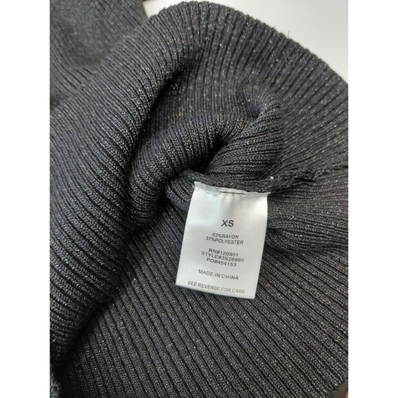 Women's Ribbed Knit Open Back Sweater Top xs - Picture 3 of 13